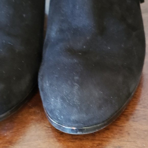 Sam Edelman Women's Louie Black Suede Fringe Ankle Zip Up Boots Size 7 - Picture 9 of 11